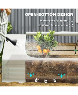 8.6 x 3 x 1ft Raised Garden Bed with Mini house
