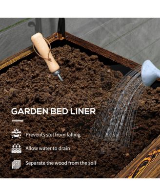 Metal Raised Garden Bed with Legs, Cover, and Storage Shelf,