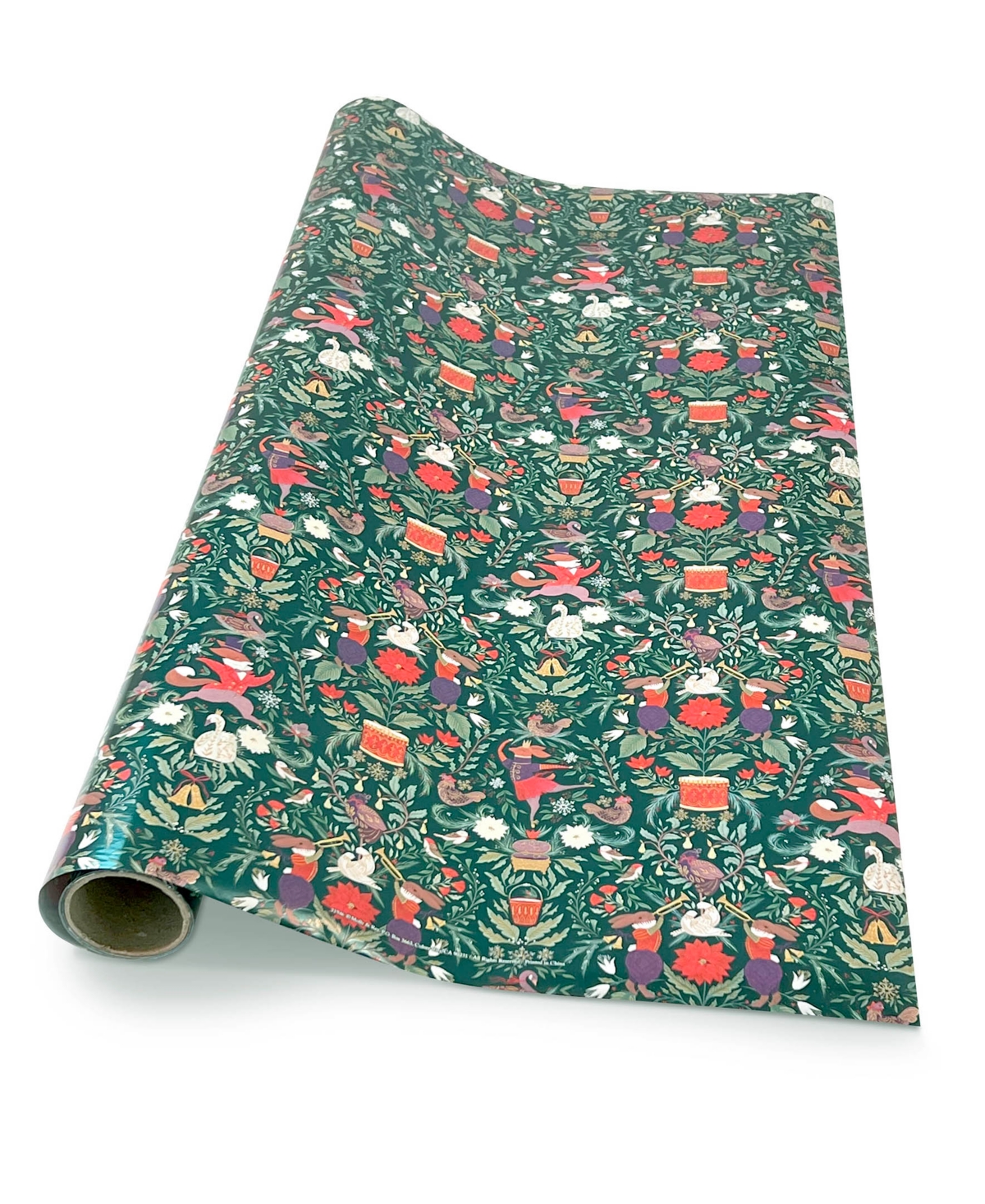 Punch Studio 12 Days Holiday Gift Wrap, 30" X 120" In Multi