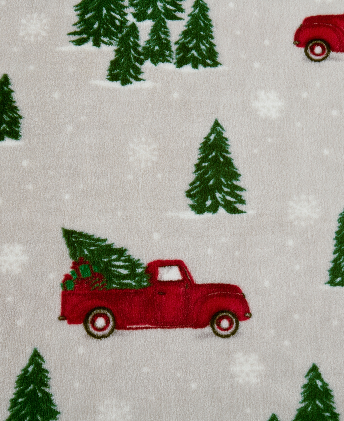 Premier Comfort Cozy Plush Printed Throw, 50" X 70", Exclusively At Macy's In Neutral