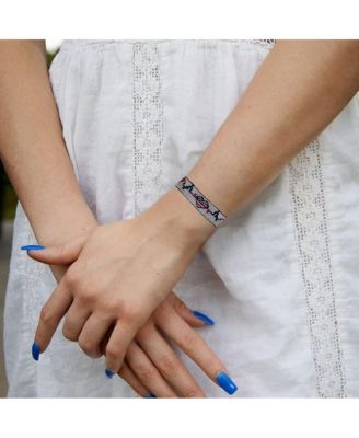 Patriot Heart Beaded Bracelet – Handmade with Purpose