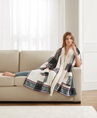 Cozy Plush Printed Wrap, 50" x 70", Exclusively at Macy’s