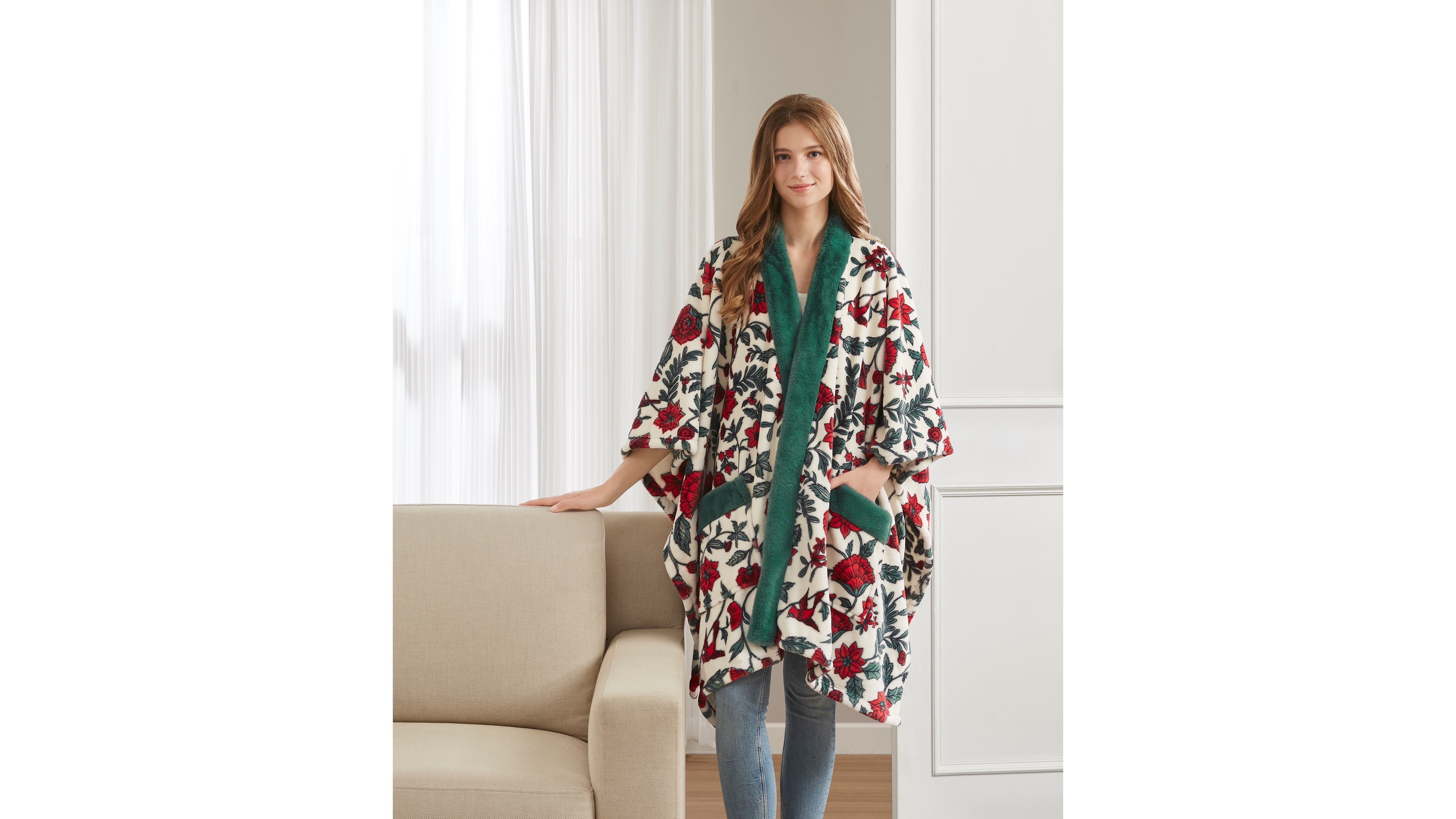 Premier Comfort Cozy Plush Printed Wrap, 50" x 70", Exclusively at Macy's