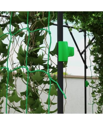 7.3 FT Tall Metal Garden Trellis for Climbing Plants