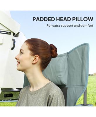 Camp Chairs for Adults, 2 Pack Outdoor Folding Chairs,