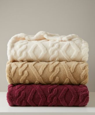 Premier Comfort - Cozy Cable Throw Blanket, 50" x 60"