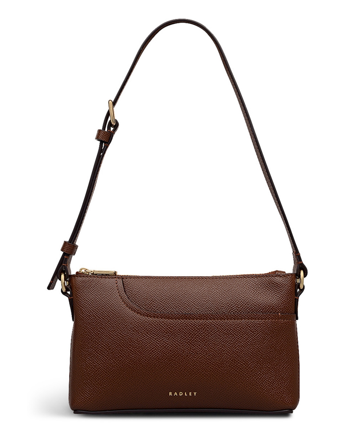 Radley London Pockets Texture Mini Zip Top Shoulder Bag In Brown