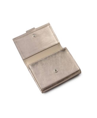 Sloane Mews Metallic Mini Flap Over Wallet