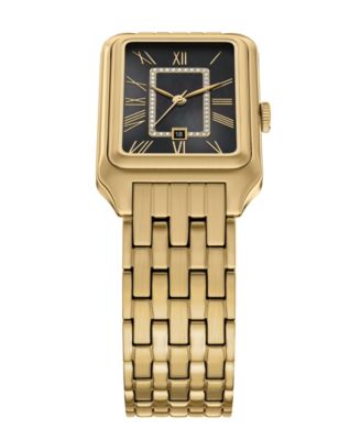 Women's Raquel Three-Hand Date Gold-Tone Stainless Steel Watch, 26mm