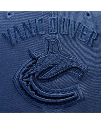 Women's Vancouver Canucks Blue/White Iconic Lockup Adjustable Trucker Hat