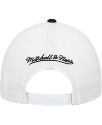 Men's White/Black Miami Heat Hardwood Classics Core 2-Tone 2.0 Pro Snapback Hat