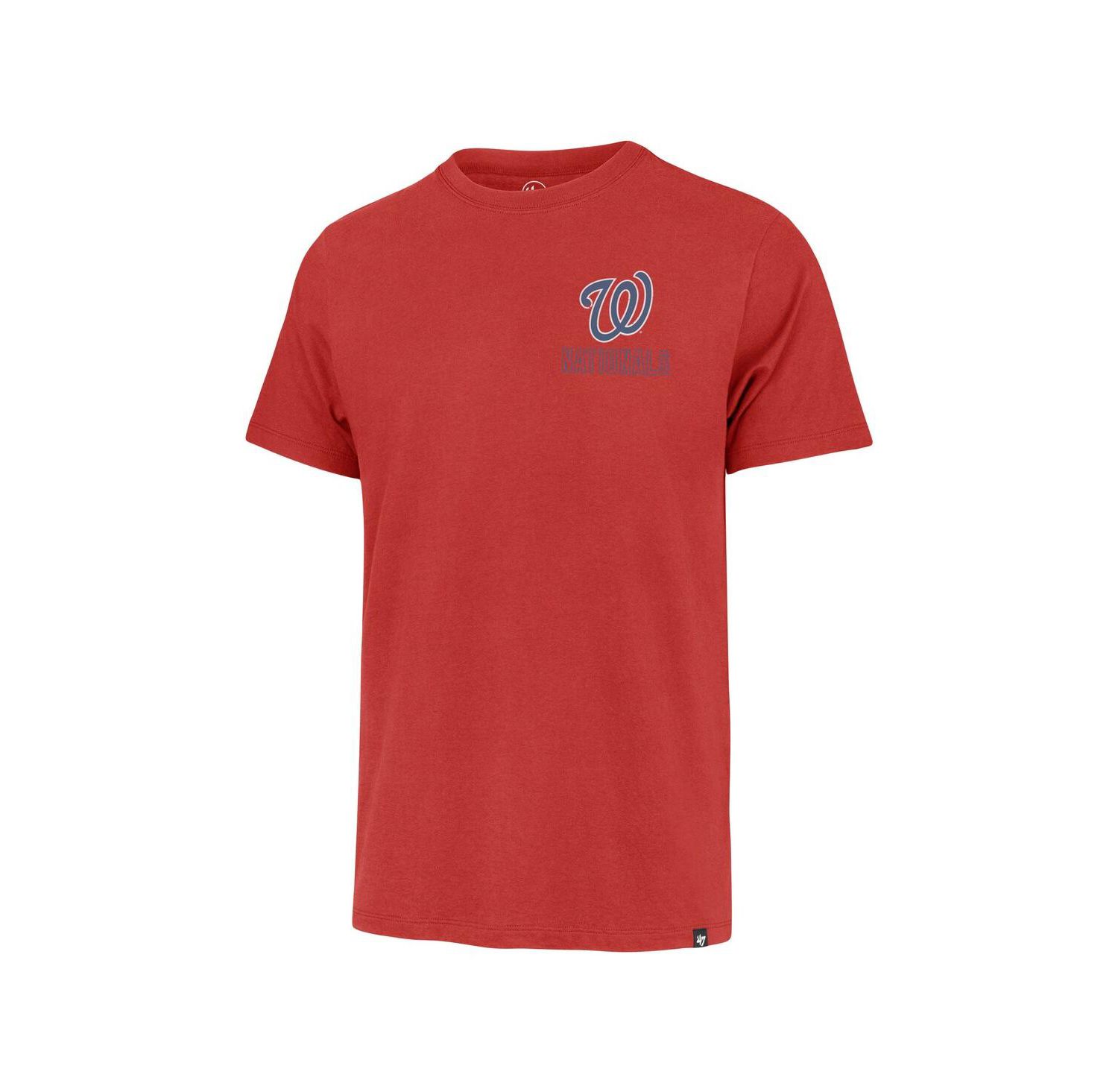 Men's Red Washington Nationals Hang Back Franklin T-Shirt