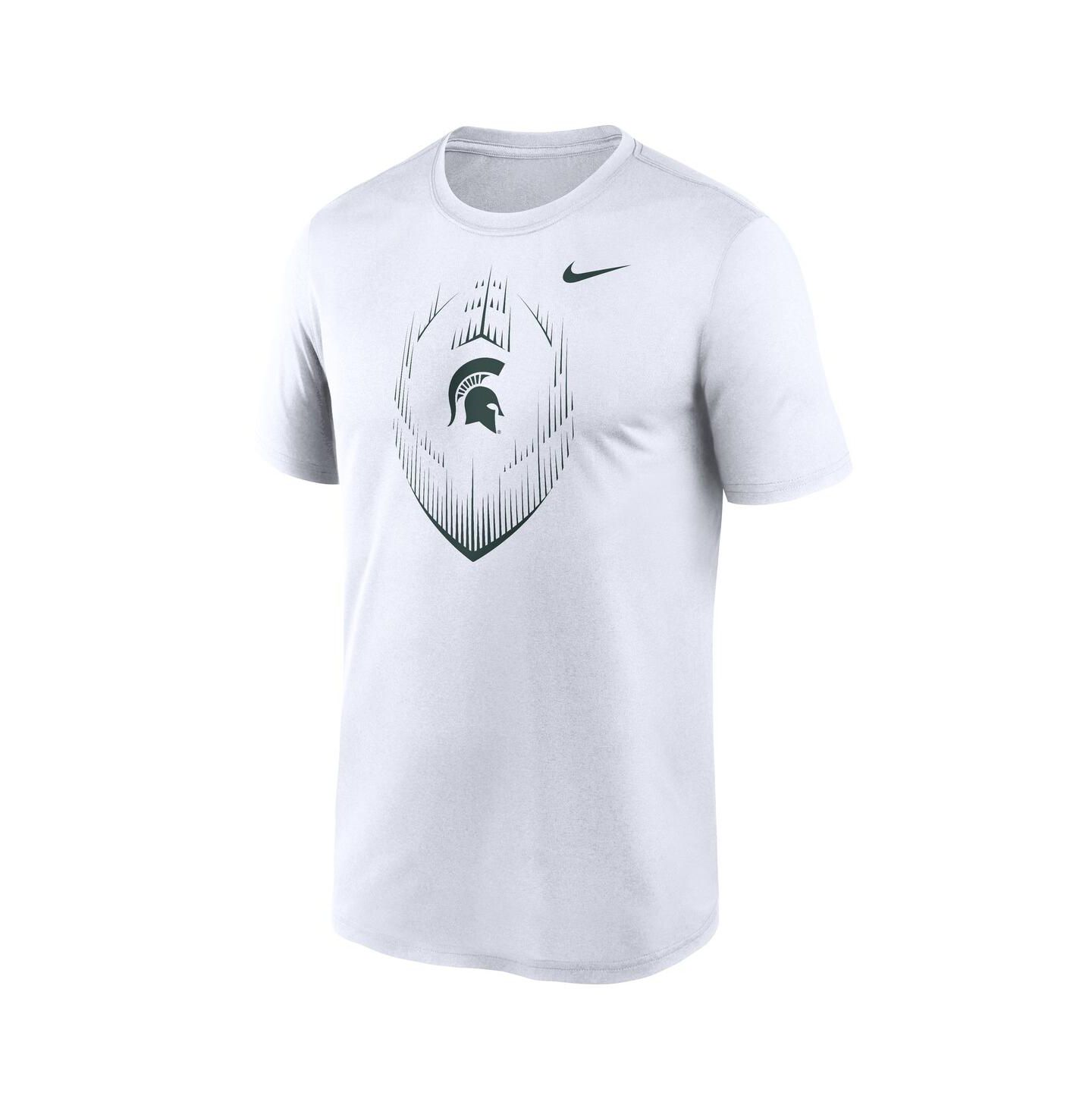 Мужская футболка Nike White Michigan State Spartans Primetime Legend Icon Performance — фото 2