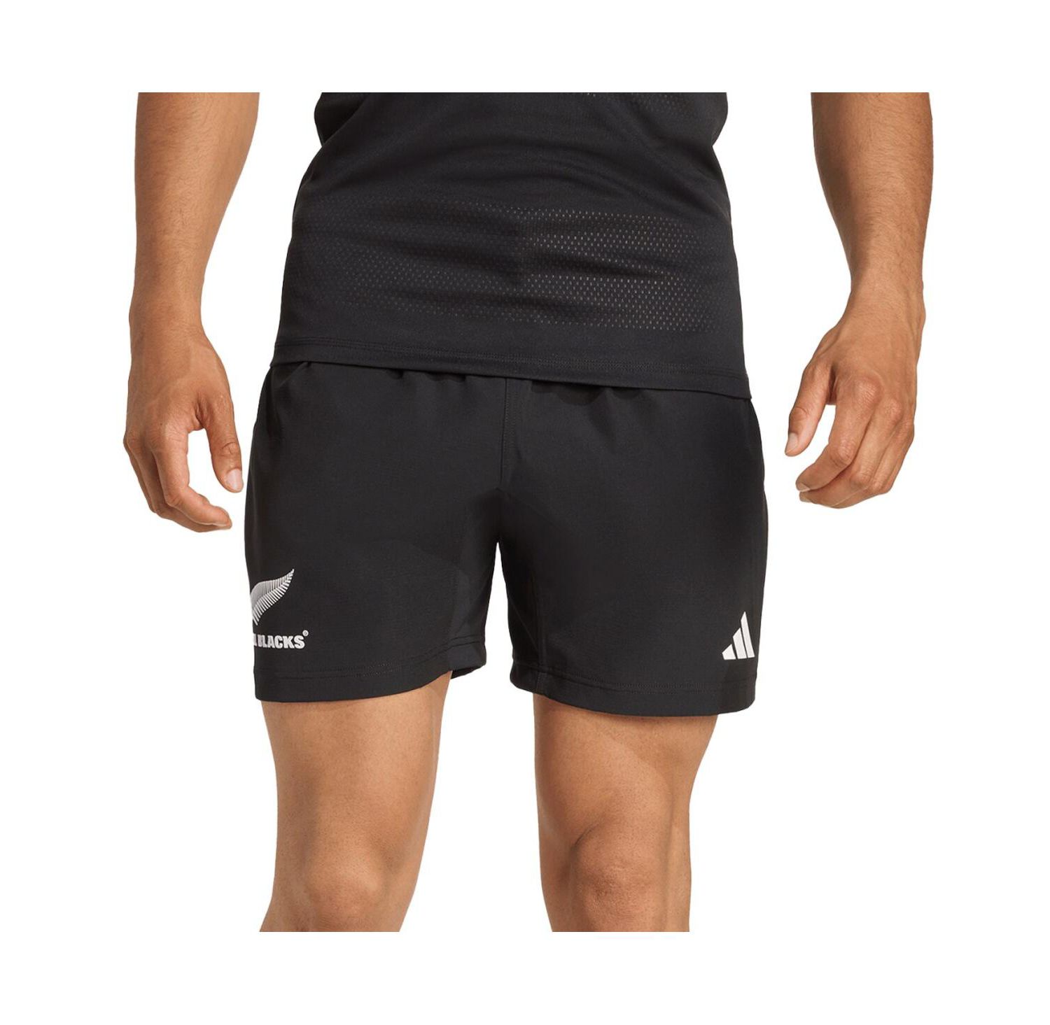 Men's Black New Zealand Rugby 2025/26 Home Shorts