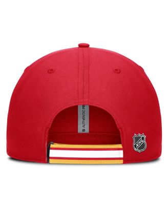Men's Red/Gold Calgary Flames Authentic Pro Ripstop Adjustable Hat