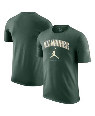 Jordan - Men's and Women's Hunter Green Milwaukee Bucks Essential Cities T-Shirt
