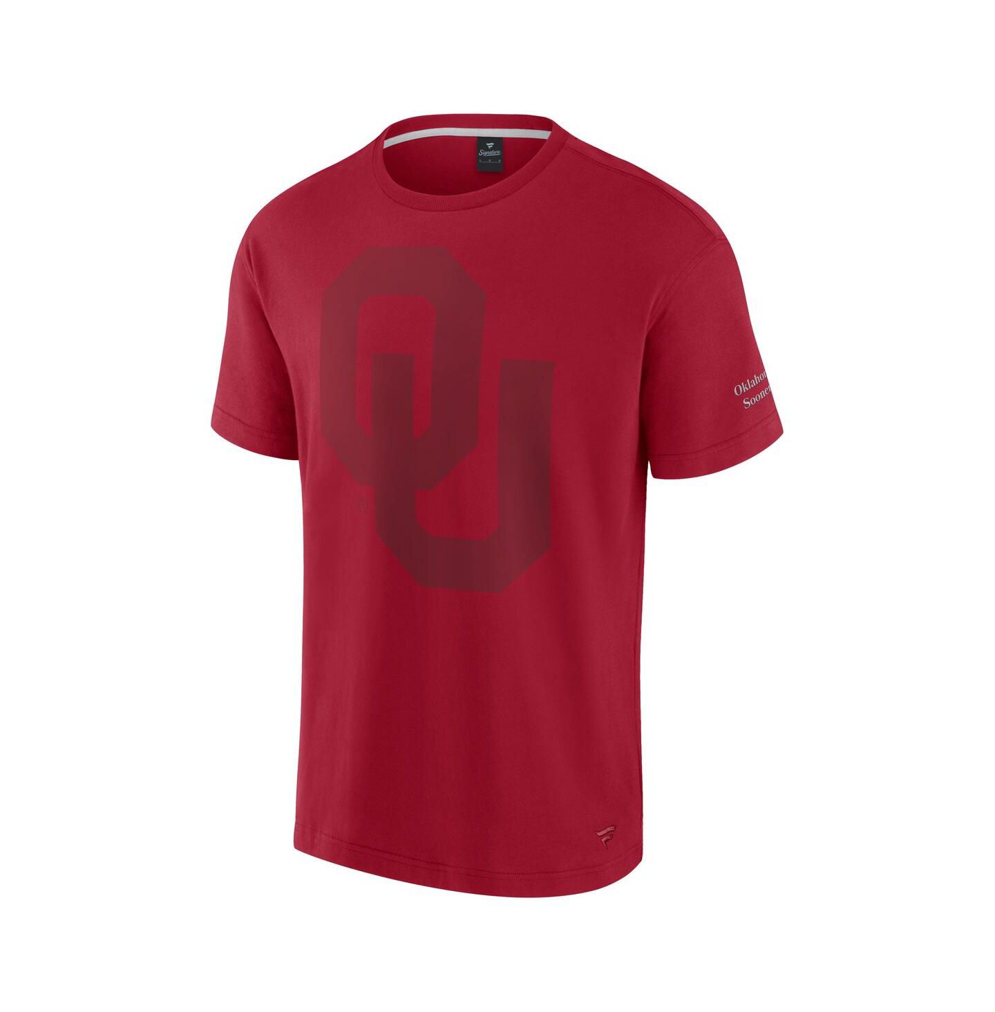 Мужская футболка Fanatics Crimson Oklahoma Sooners Iconic — фото 2