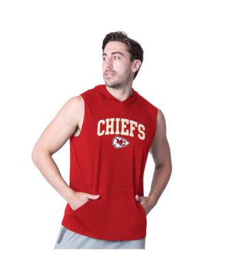 MSX by Michael Strahan - Men's Red Kansas City Chiefs Action Sleeveless Pullover Hoodie