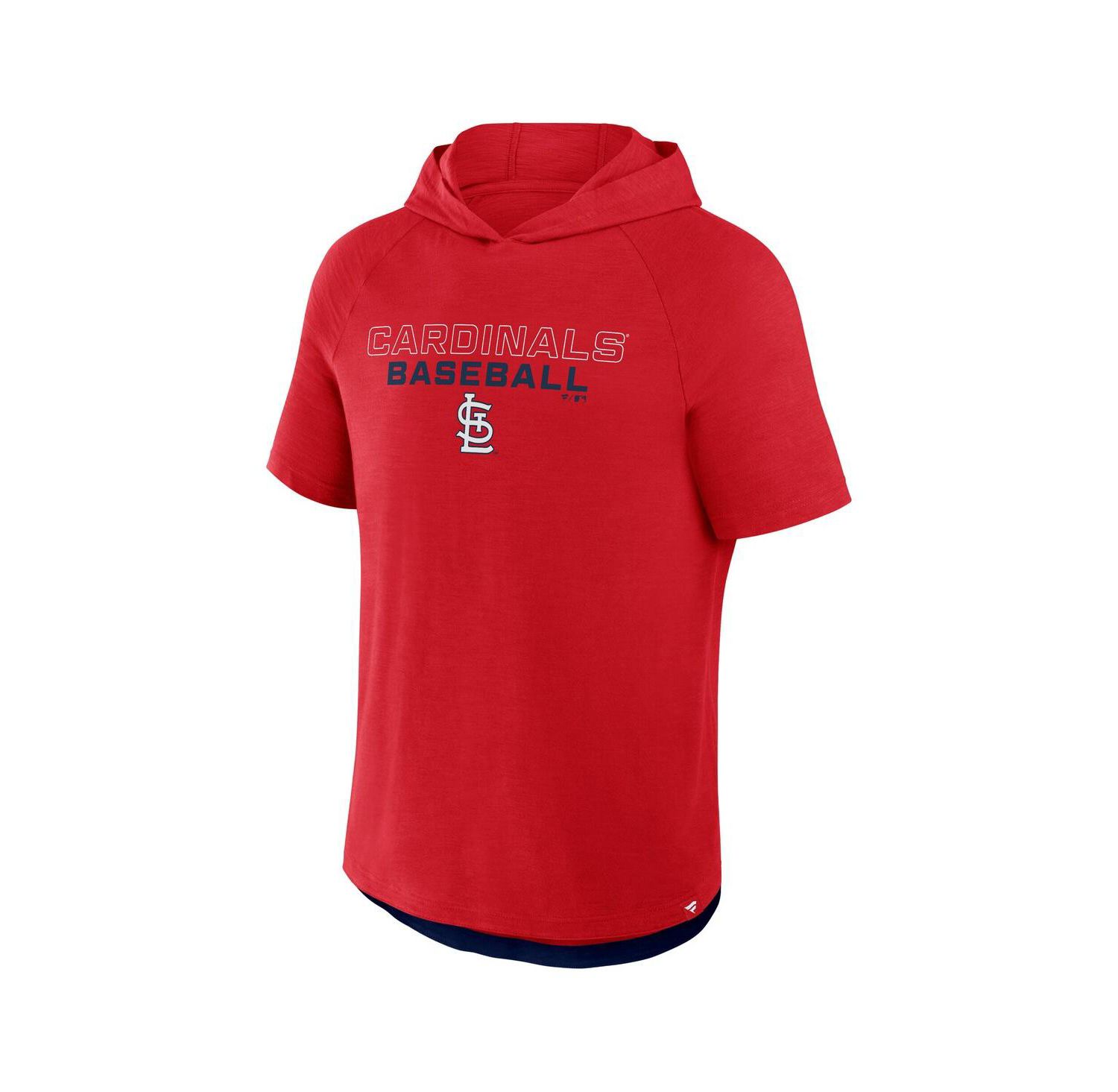 Men's Red St. Louis Cardinals Clubhouse Optimal Play Raglan Hoodie T-Shirt