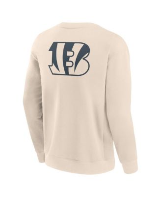 Men's Cream Cincinnati Bengals Elements Future Ground Lettering Pullover Sweatshirt