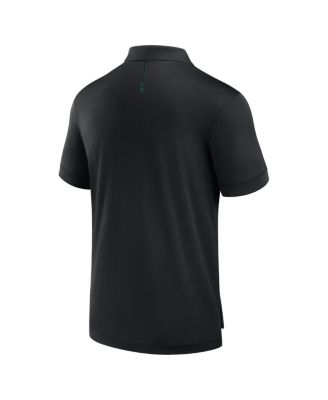 Men's Black New York Jets Front Office Move Mono Polo Shirt