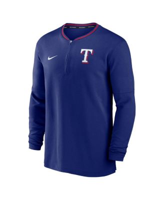 Men's Royal Texas Rangers Authentic Collection Performance Half-Zip Pullover Sweatshirt