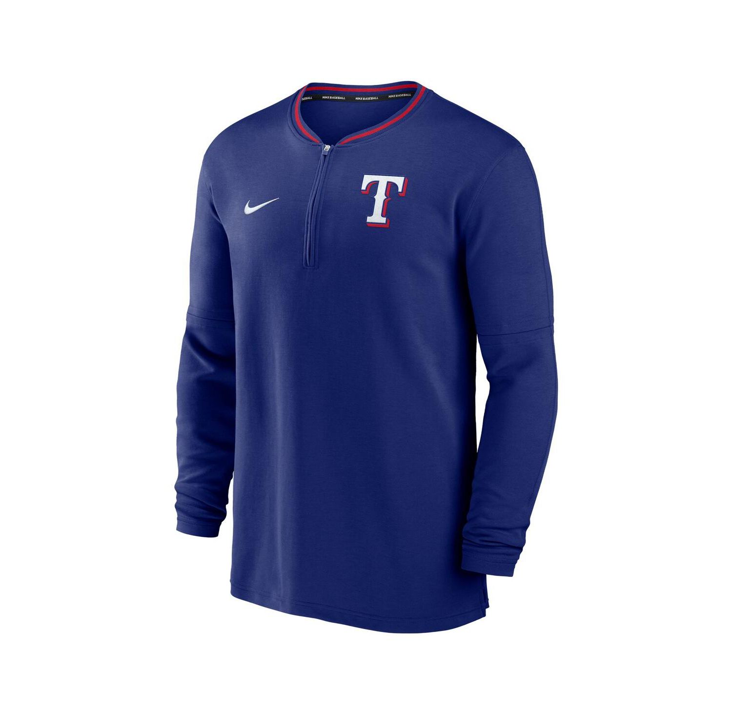 Men's Royal Texas Rangers Authentic Collection Performance Half-Zip Pullover Sweatshirt