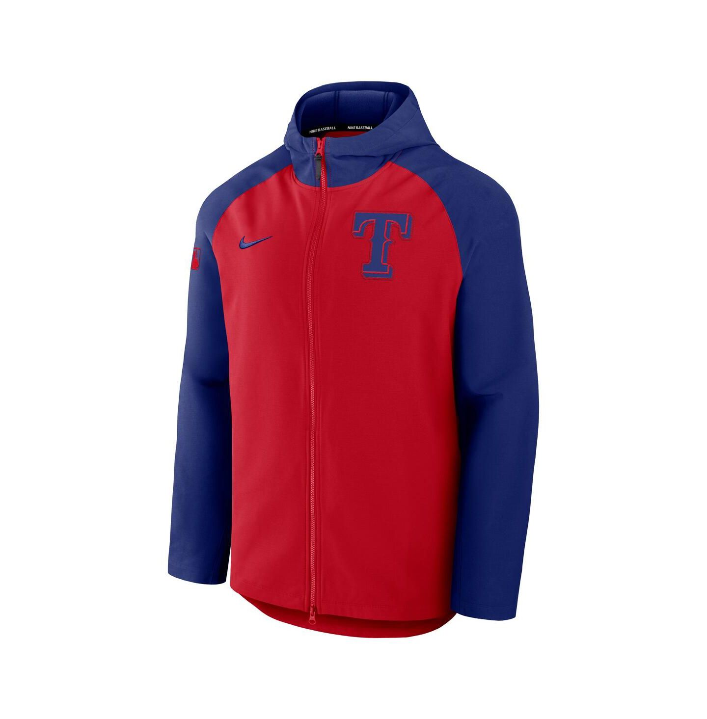 Мужская куртка Nike Red/Royal Texas Rangers Authentic Collection Raglan Performance Full-Zip — фото 2