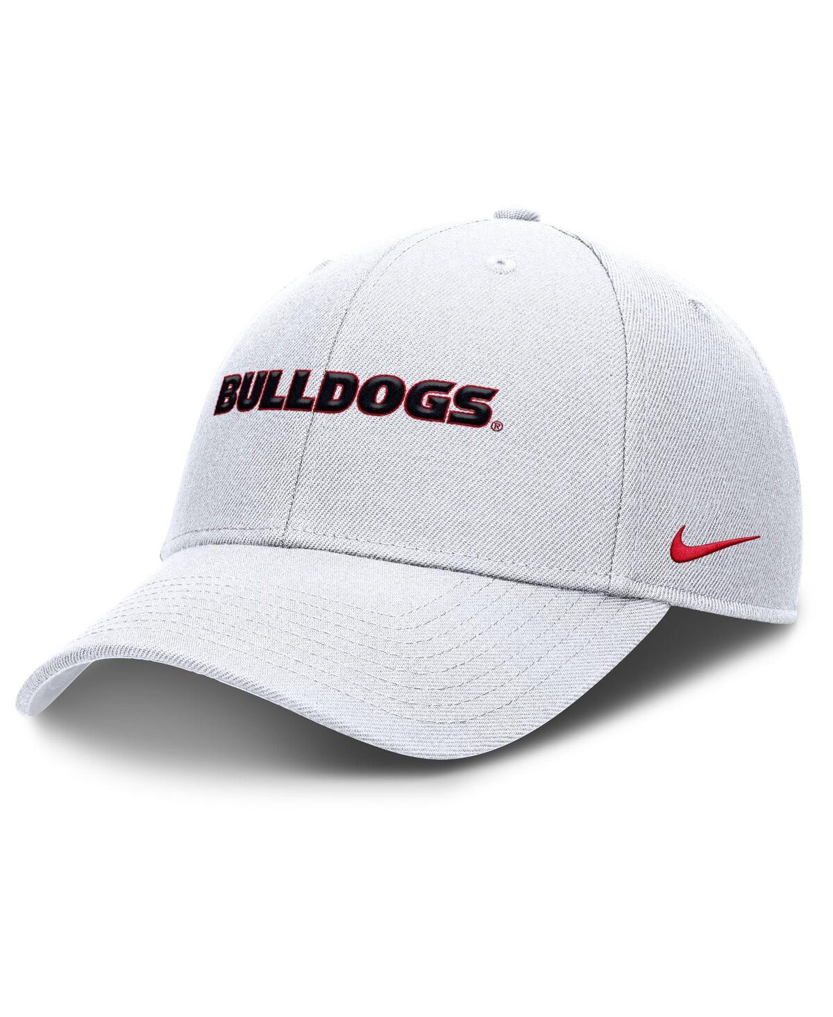 Men's White Georgia Bulldogs 2025 On-Field Rise Performance Adjustable Hat - White