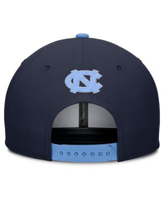 Men's Navy/Carolina Blue North Carolina Tar Heels 2025 Sideline Campus Pro Local Snapback Hat