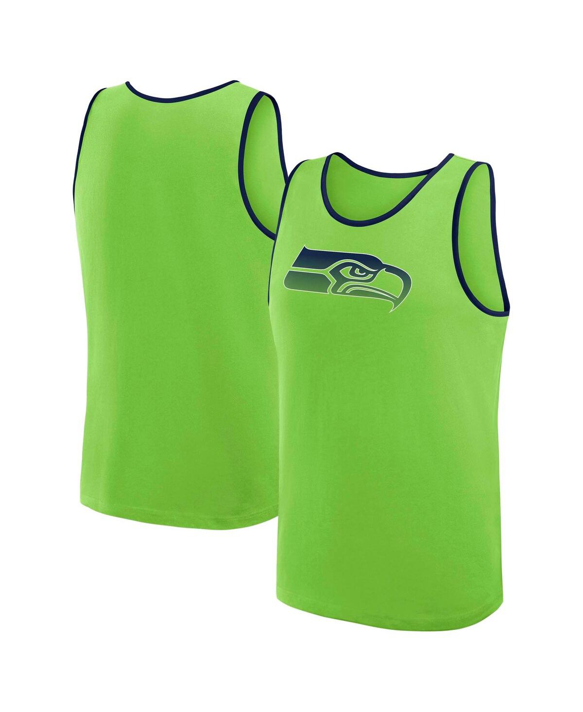 Men's Neon Green Seattle Seahawks Unmatched Success Tank Top - Neon Green
