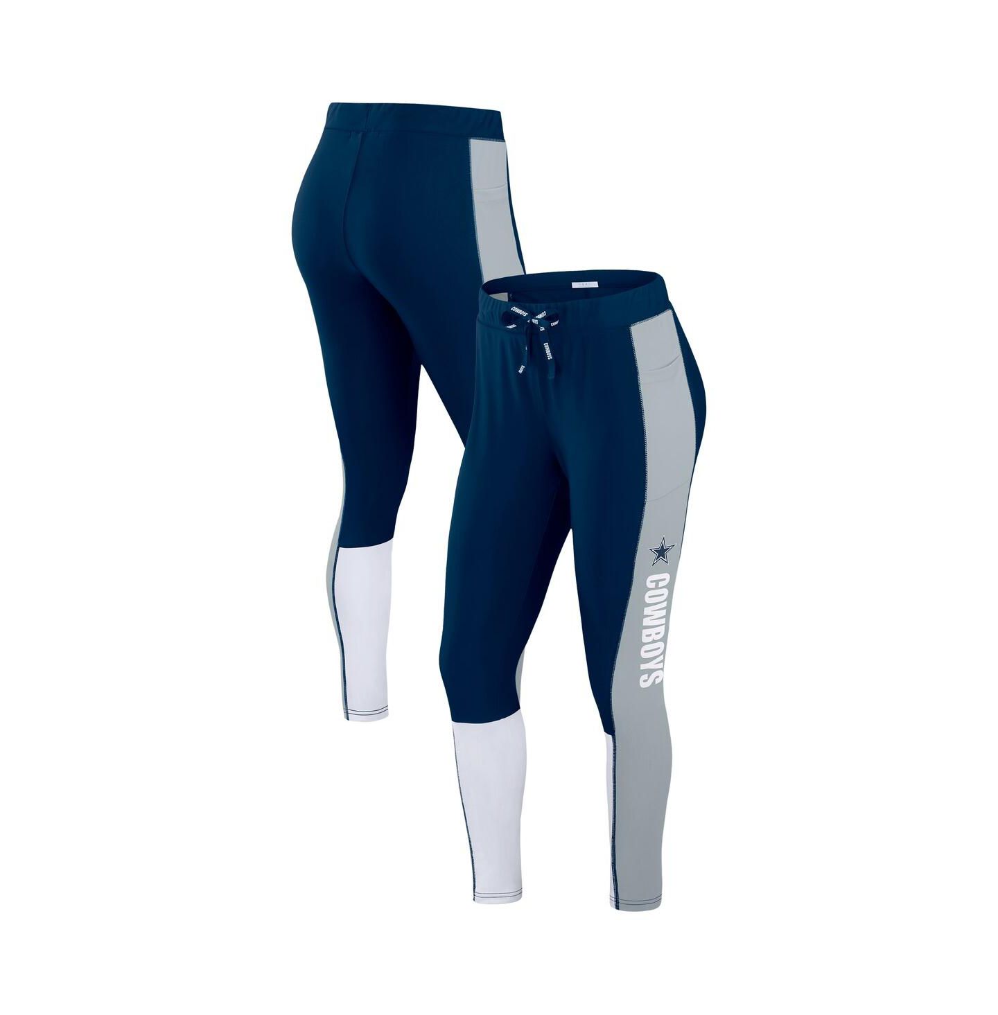 Женские леггинсы WEAR by Erin Andrews Navy Dallas Cowboys Color-Block — фото 1