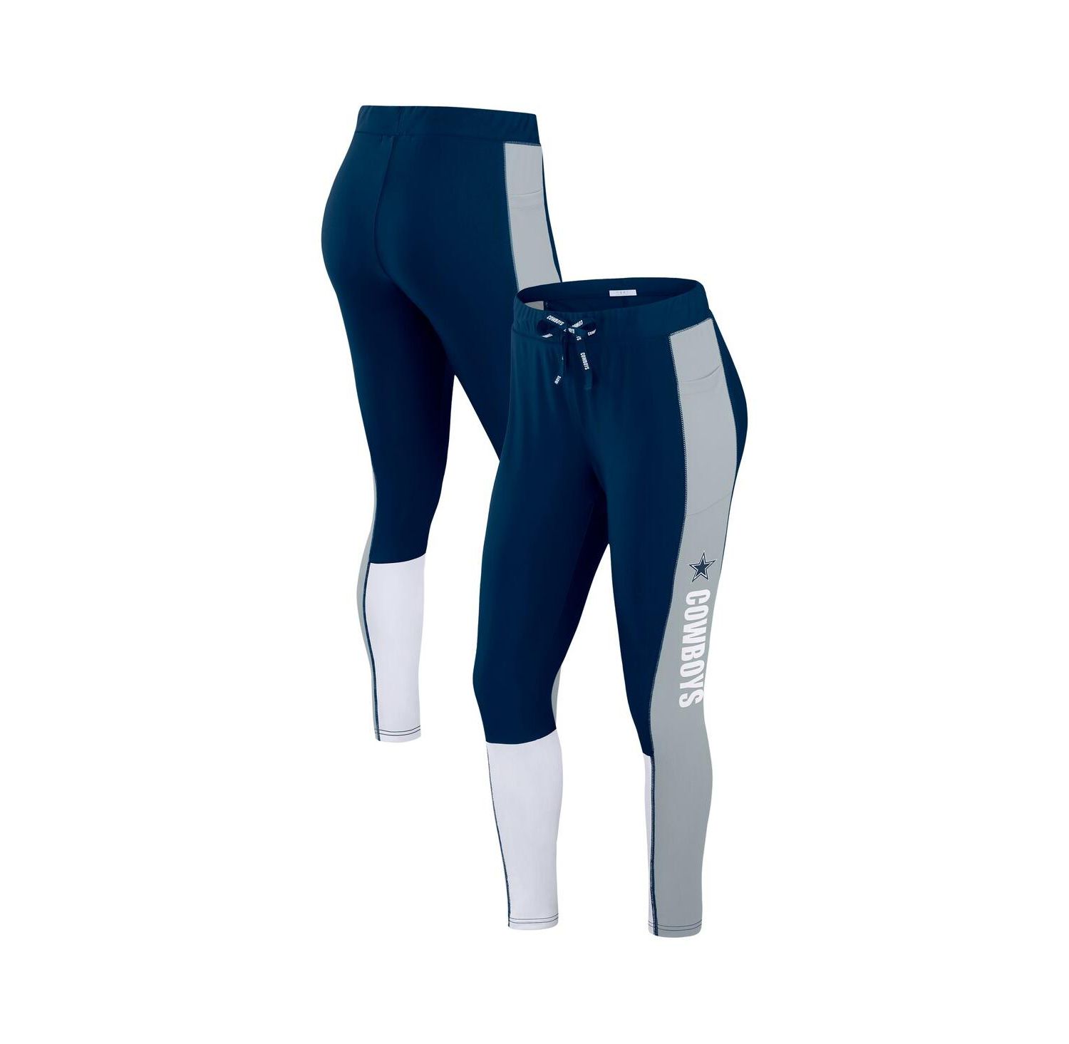 Women's Navy Dallas Cowboys Color-Block Leggings