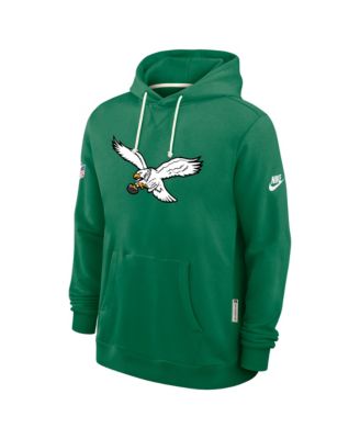 Men's Kelly Green Philadelphia Eagles Sideline Offensive Set Play Performance Pullover Hoodie
