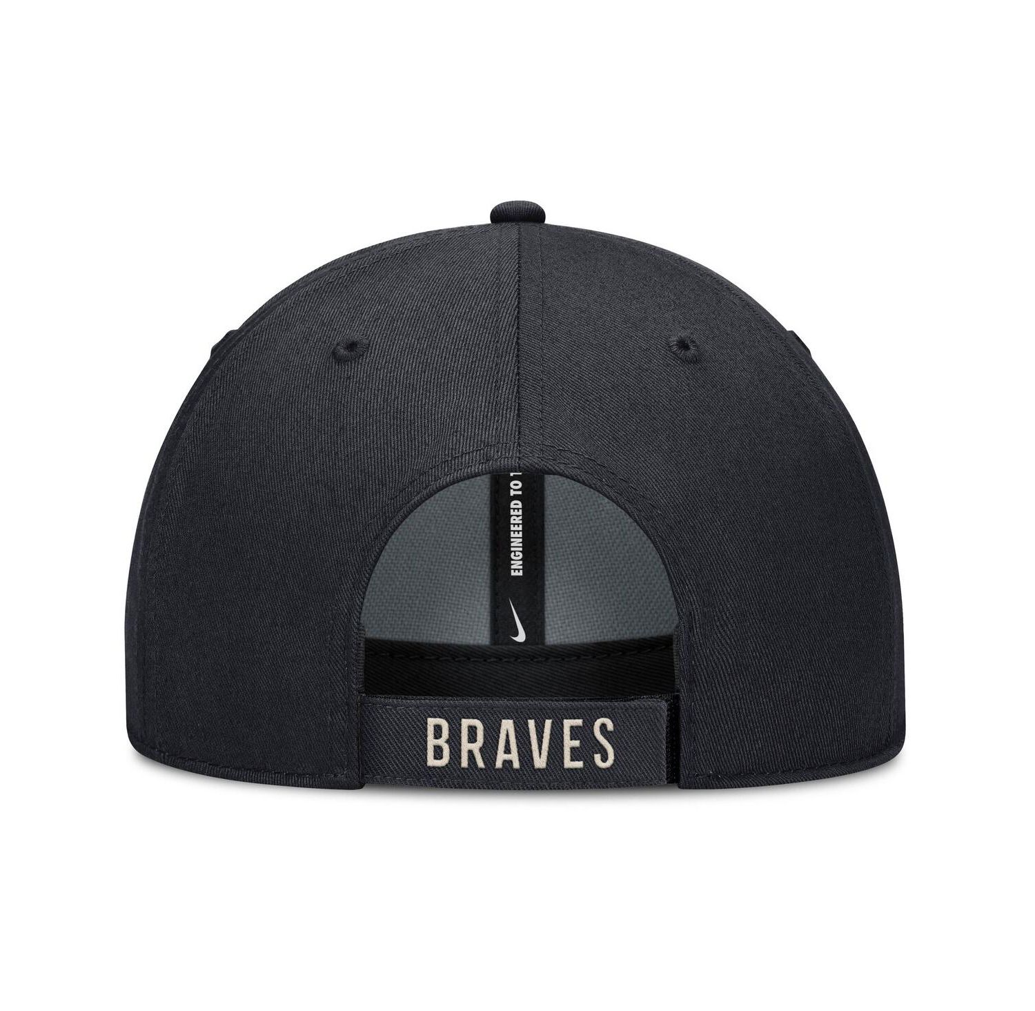 Men's Navy/Natural Atlanta Braves Statement Club Performance Adjustable Hat