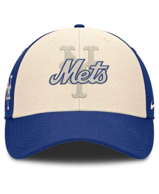 Men's Royal/Natural New York Mets Statement Club Performance Adjustable Hat