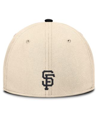 Men's Natural/Black San Francisco Giants Statement Rise Performance Flex Hat