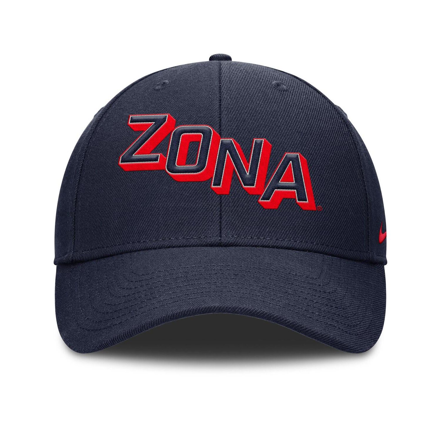 Men's Navy Arizona Wildcats Slanted Primetime Rise Performance Adjustable Hat