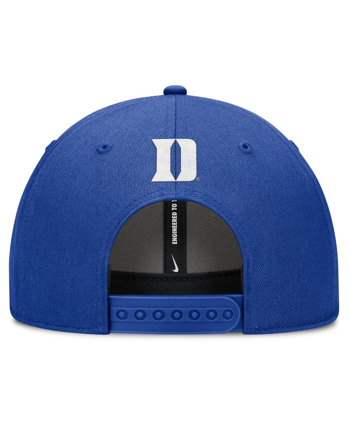 Nike Royal Duke Blue Devils Slanted Primetime Rise Performance Adjustable Hat In Blue