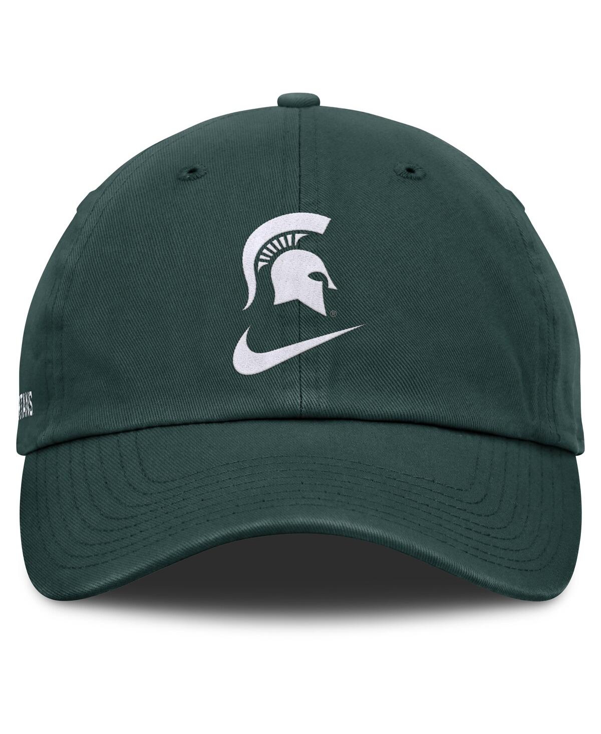 Nike Men's Green Michigan State Spartans Primetime Club Adjustable Hat In Green