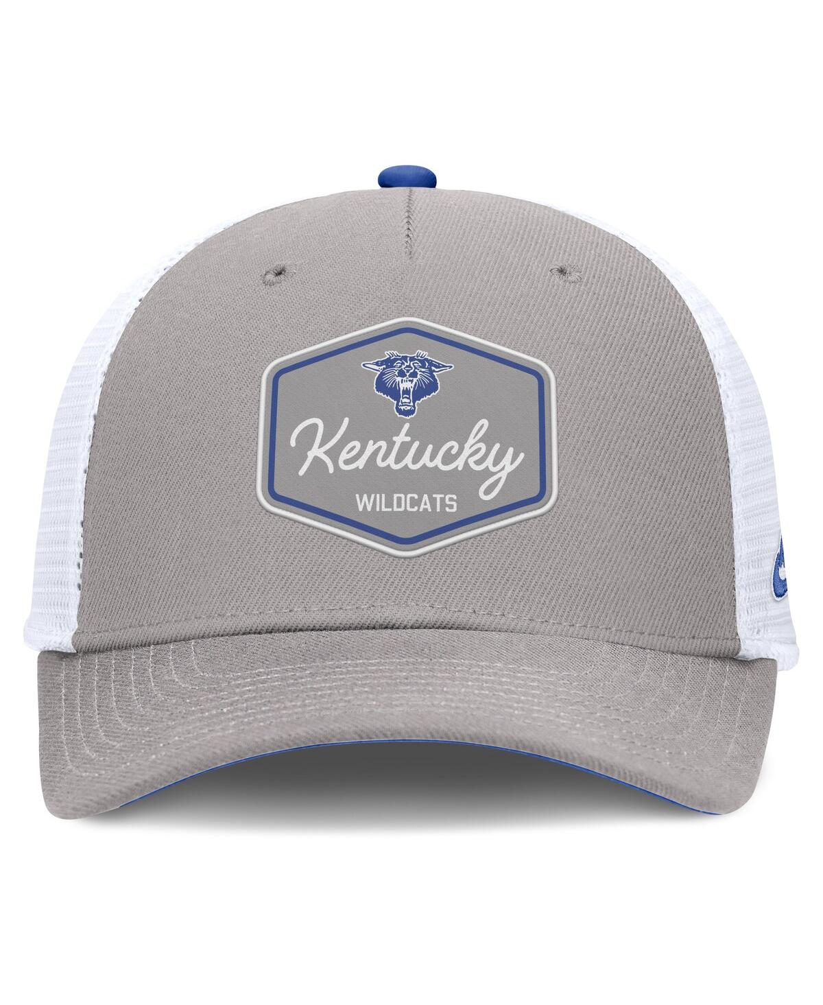 Nike Men's Gray Kentucky Wildcats Rise Legacy Adjustable Trucker Hat In Gray