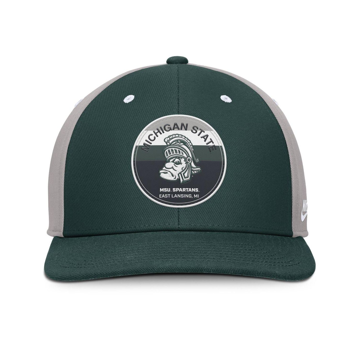Men's Green/Gray Michigan State Spartans Prep Pro Performance Snapback Hat