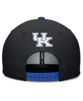 Men's Black/Royal Kentucky Wildcats 2025 Sideline Campus Pro Local Snapback Hat