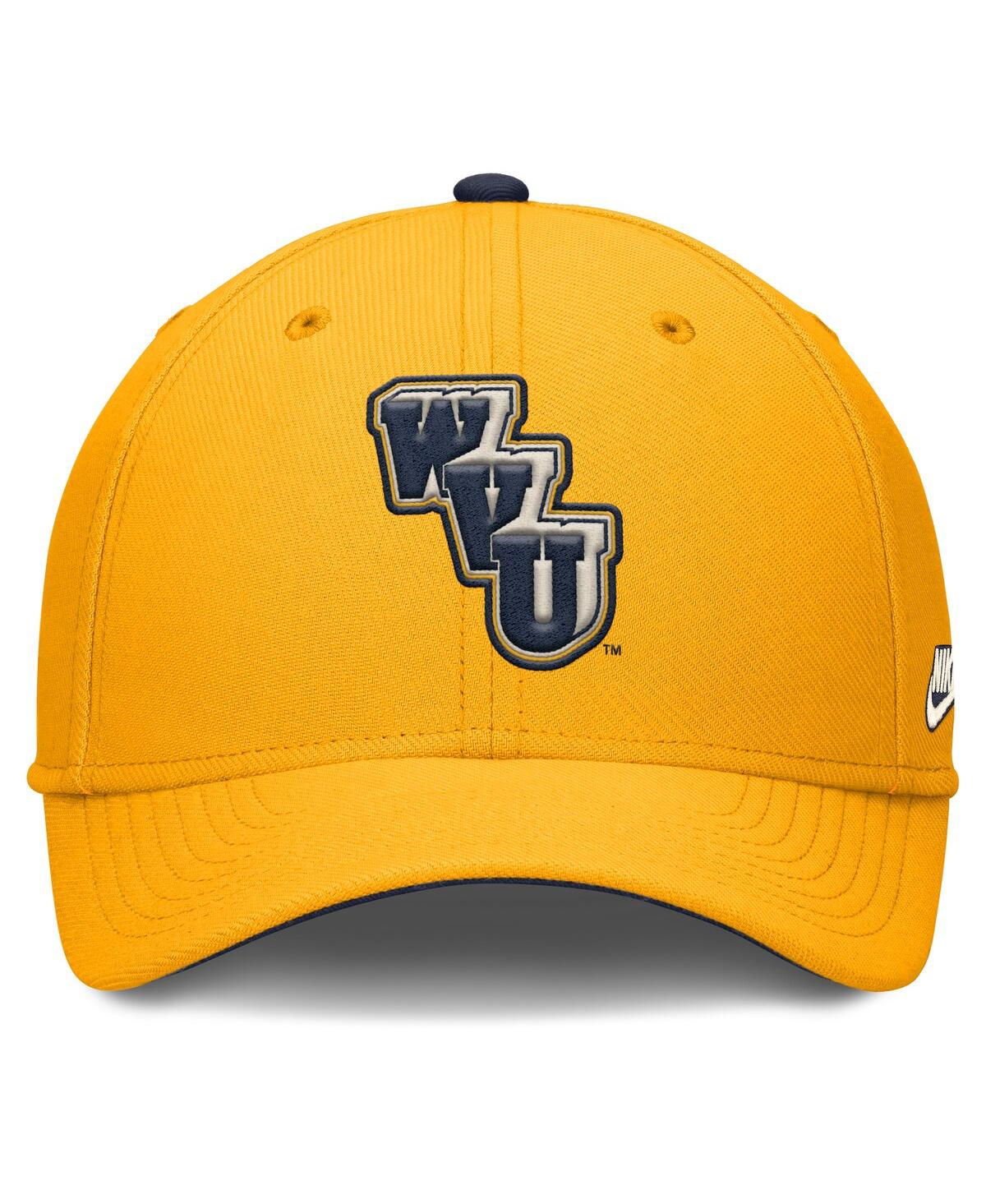 Nike Men's Gold West Virginia Mountaineers Legacy Rise Performance Flex Hat In Gold