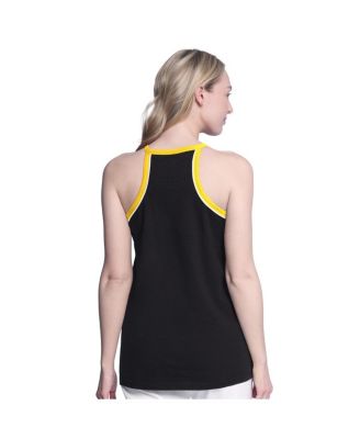 Women's Black Pittsburgh Pirates Curveball Racerback Tank Top
