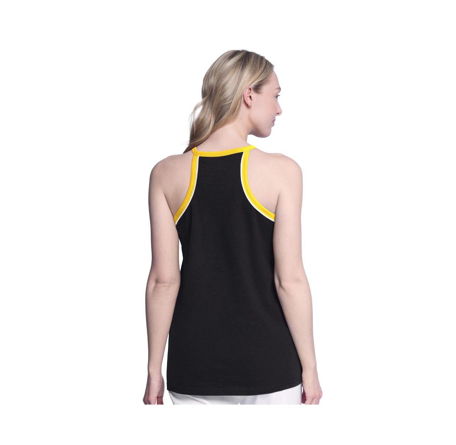 Women's Black Pittsburgh Pirates Curveball Racerback Tank Top