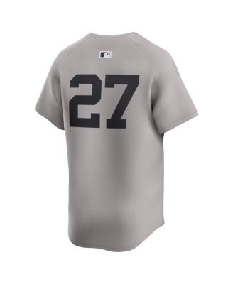 Men's Giancarlo Stanton Gray New York Yankees Road Limited Player Jersey