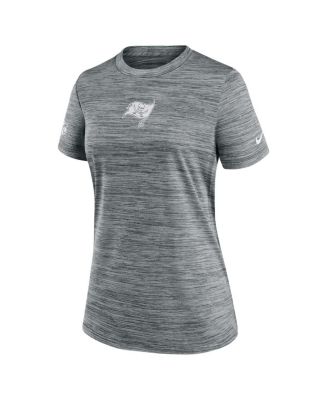 Women's Gray Tampa Bay Buccaneers Sideline Velocity Performance T-Shirt
