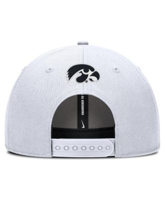 Men's White Iowa Hawkeyes Rise Practice Adjustable Hat