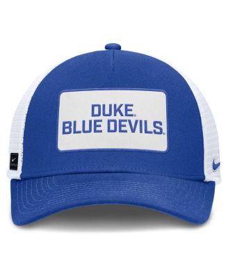 Men's Royal/White Duke Blue Devils 2025 On-Field Rise Patch Trucker Adjustable Hat